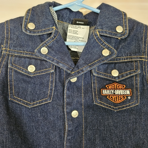 Harley Davidson | Vintage Kids Denim Jacket - Picture 2 of 6